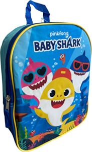 baby shark 11″ mini backpack (blue)