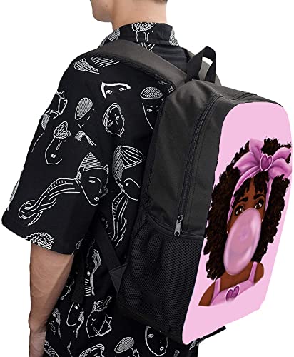 DSWEFGY African Women Backpack 16Inch Laptop Backpack Cute Lightweight Waterproof Bookbag Gifts For Teens Picnic Travel