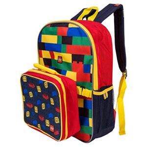 LEGO Classic Backpack Combo Set - Lego Boys 2 Piece Backpack Set - Back to School Allover Knapsack Set - Backpack & Lunch Kit (Multicolored)