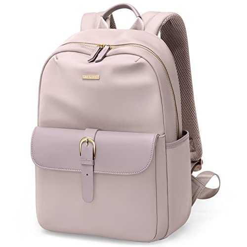 GOLF SUPAGS Laptop Backpack for Women Computer Bag Fits 14 Inch Notebook Work Travel Business College Backpacks, Gift for Girls Women (Soft Pink)