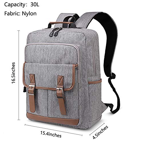 DYJ Vintage Laptop Backpack for Women Men,Business Bag Fashion Casual Daypacks Backpack