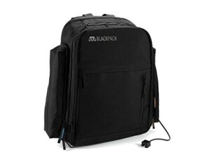 mos blackpack grande, durable electronics travel backpack for 17″” laptop, tablet with built in cable management (sw-44029)