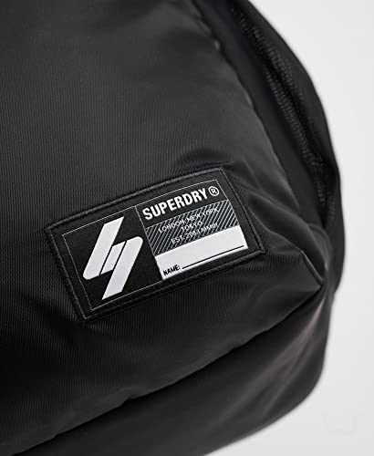 Superdry Mens Unisex Code Graphic Montana Rucksack, Five-Pocket Design Black Size One Size