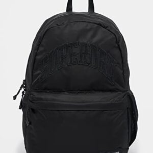 Superdry Mens Unisex Code Graphic Montana Rucksack, Five-Pocket Design Black Size One Size