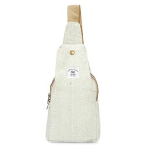longing to buy hemp sling backpack- hemp cross body bag- hemp shoulder backpack adjustable strap for men & women (green)