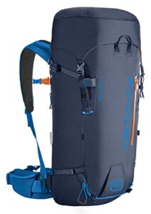 ortovox peak light 40 l alpine climbing ski touring backpack for alpine touring, skiing and mountaineering sports – blue lake