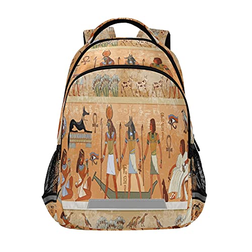 xigua Egyptian Tribal Life Printing Backpack Casual Daypacks- Lightweight School Bag