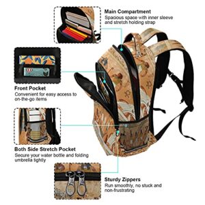 xigua Egyptian Tribal Life Printing Backpack Casual Daypacks- Lightweight School Bag