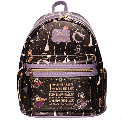 Loungefly Disney Hocus Pocus GITD (Glow in the Dark) Spell Mini Backpack