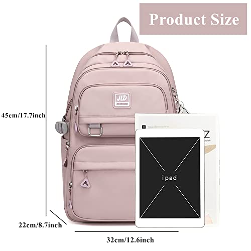 Girls Large-capacity Backpack Middle Elementary School Casual Bookbag Kids Outdoor Travel bag Solid Color Daypack for Teens