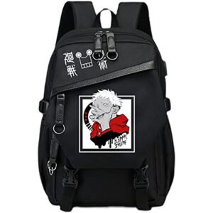 warmtwinl jujutsu kaisen gojo satoru geto suguru backpack student school travel bag outside daypack laptop gifts