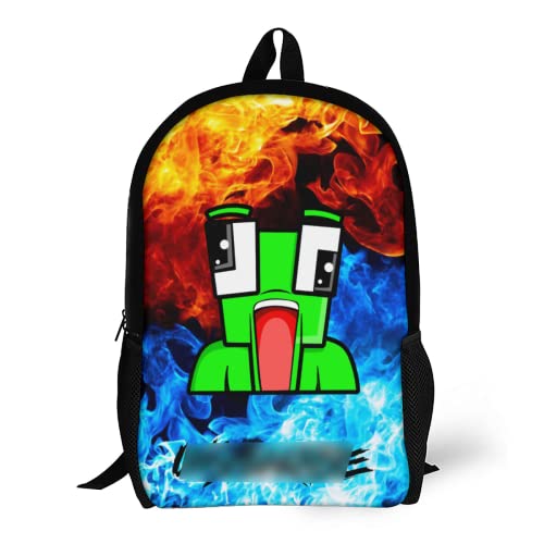 AxleZx Cartoon Backpack Book Bag for Outdoor Travel, Laptop Backpack Shoulders Casual Daypack with Keychain for Unisex 17 In, One Size