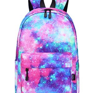 Abshoo Lightweight Water Resistant Galaxy Backpacks For Teen Girls Boys School Bookbags (Galaxy A)