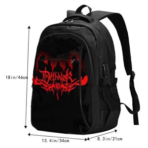 Dethklok Backpack With Usb Charging Port Outdoor Hiking Laptop Bags