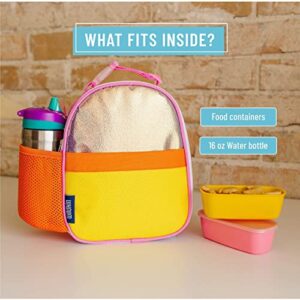 Wildkin Pack-it-All Kids Backpack Bundle with Clip-in Lunch Box (Orange Shimmer)