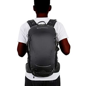 Mouteenoo Mountain Biking Backpack for MTB, Cycling and Bike Commuter Backpack for Men and Women (Black)