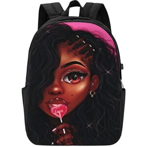 tinysky african black women laptop backpack cute bookbag for work travel hiking camping 17 inch
