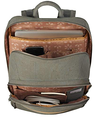 Clark & Mayfield Corbett 16 Laptop Backpack Eco-Friendly (Cocoa)