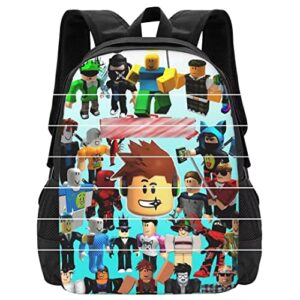 ginnizora travel backpacks 3d printed cartoon laptop backpack game casual daypack 16.5 inches large schoolbag