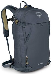 osprey sopris 20 women’s ski backpack, tungsten grey, one size