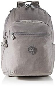kipling women backpack, grey gris