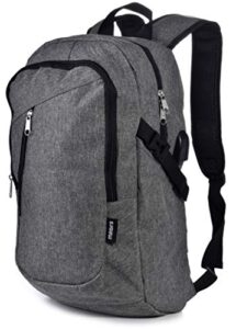 laptop travel backpack – adjustable shoulder straps, zippered compartments with side pockets for water bottle or umbrella. headset and usb charging port. perfect for school, business or traveling.