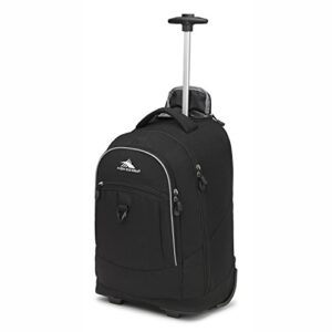 high sierra chaser wheeled laptop backpack, black, 20 x 13.5 x 8-inch