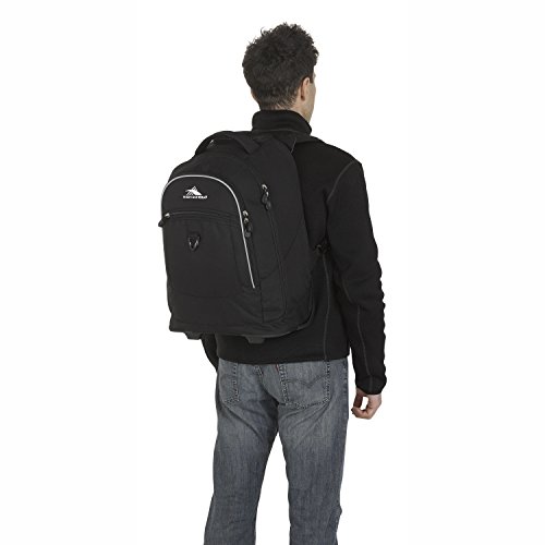 High Sierra Chaser Wheeled Laptop Backpack, Black, 20 x 13.5 x 8-Inch