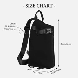 Custom Sling Bags Customizable Crossbody Backpack Your Own Sport Shoulder Crossbody Bag Customized Gifts Customized Gifts Personalized Photo Gifts Custom Gifts For Men, Black-2