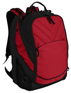 port authority xcape; computer backpack>osfa chili red/ black