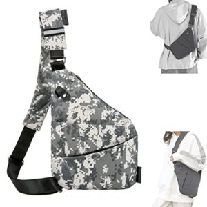 zbtop 2023 new personal flex bag,waterproof personal shoulder pocket bag,anti-thief crossbody sling bags,chest shoulder bags,side crossbody backpack for outdoor (camouflage grey-light)
