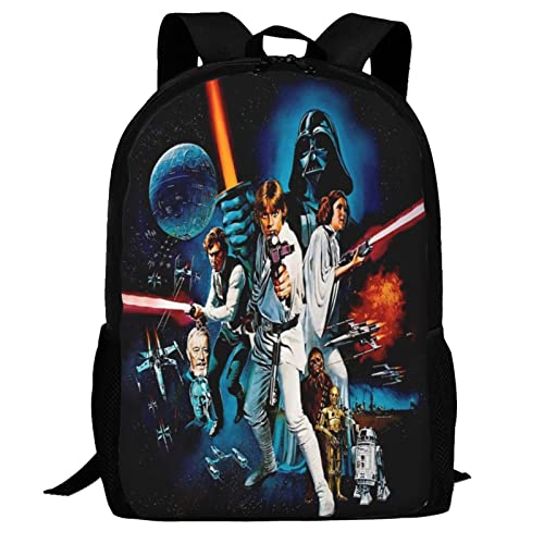 Wars on planet Fashion Travel Backpack Student Backpack Cartoon Backpack Notebook Backpack Large Capacity 17-Inch Backpack