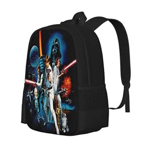 Wars on planet Fashion Travel Backpack Student Backpack Cartoon Backpack Notebook Backpack Large Capacity 17-Inch Backpack