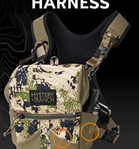 Mystery Ranch Bino Harness 12x, Chest Rig, Binocular Case, Tactical Pouch, for Rough Country, Hunting, Outdoors - Coyote-XL