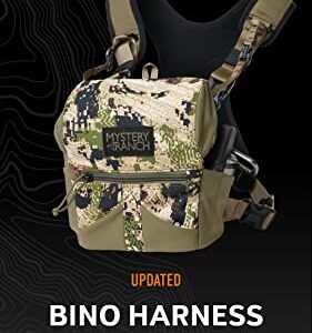 Mystery Ranch Bino Harness 12x, Chest Rig, Binocular Case, Tactical Pouch, for Rough Country, Hunting, Outdoors - Coyote-XL