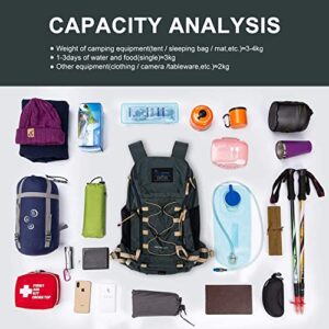 MOUNTAINTOP Hiking Backpack 35L Outdoor Travel Camping Day Pack with Rain Cover for Men Women