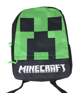 minecraft creeper face backpack bookbag