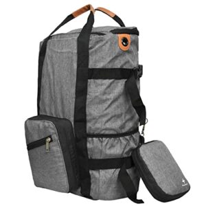 bemygreenbag foldable hiking backpack waterproof daily backpack swim backpack yoga backpack outdoor backpack (grey)