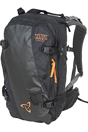 Mystery Ranch Saddle Peak Pack - Water Resistant Skiing Pack, Black, Large/X-Large