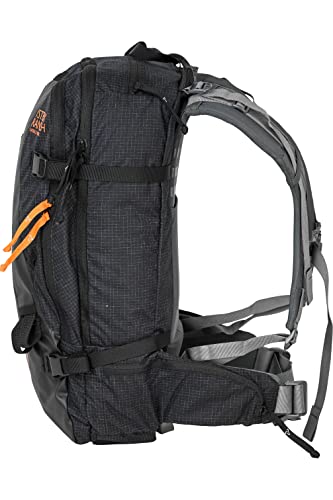 Mystery Ranch Saddle Peak Pack - Water Resistant Skiing Pack, Black, Large/X-Large