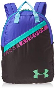 under armour girls’ favorite backpack 3.0 , black (001)/green typhoon ,one size fits all