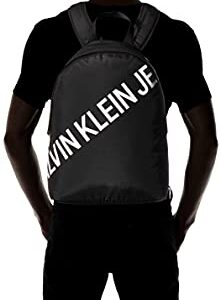 Backpack CK CALVIN KLEIN school work free time article ZM0ZM01680 CKJ INST CAMPUS B - cm. 36 x 40 x 12 (APPROX.), BDS Black / Nero, UNICA - ONE SIZE