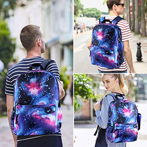 SAMIT School Backpack School Bag Galaxy Backpack Rucksack Kid Backpack Set with Pencil Case for Boys Girls Elementary