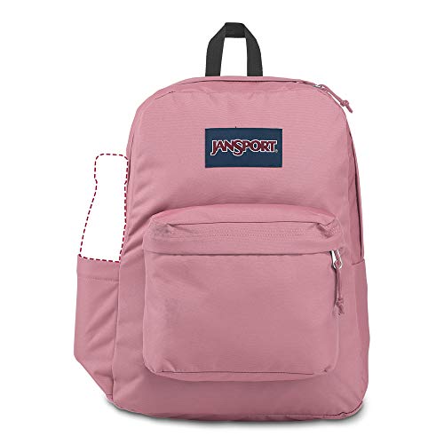 JanSport SuperBreak Backpack - School, Travel, or Work Bookbag with Water Bottle Pocket, Blackberry Mousse