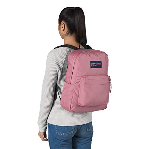 JanSport SuperBreak Backpack - School, Travel, or Work Bookbag with Water Bottle Pocket, Blackberry Mousse