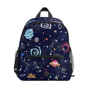 Space Galaxy Backpack for Toddlers Kid's School Bag for Boys Girls Kindergarten Preschool Bag