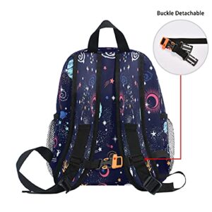 Space Galaxy Backpack for Toddlers Kid's School Bag for Boys Girls Kindergarten Preschool Bag