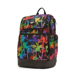 speedo unisex large teamster 2.0 backpack 35-liter , party palms, one size