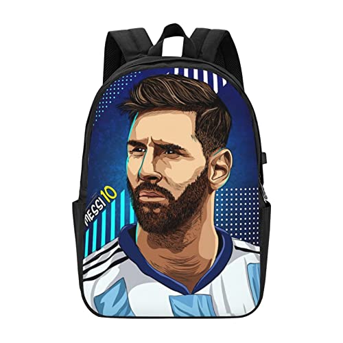 Customized For Football Fans Multifunction With #10 Messi Logo Backpack Travel Sports Backpack, Computer Bag For Men Women