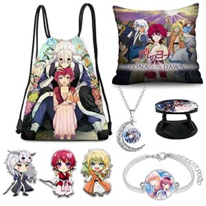yona of the dawn merch, backpack,bag phone holder,buttons pins,pillow case, necklace bracelet